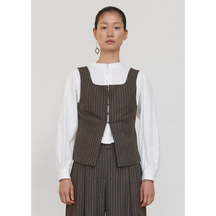 AMOMENTO STRIPE CORSET VESTアモーメント ベスト ジレ AMOMENTO STRIPE CORSET VEST アモーメント