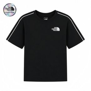 [노스페이스 키즈 공식] 키즈 올트레인 반팔 티 NT7US10S_BLK