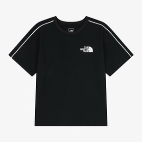 [노스페이스 키즈 공식] 키즈 올트레인 반팔 티 NT7US10S_BLK