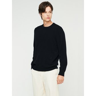 머레이 알란 100% 캐시미어 A Logo Crewneck Pullover_Black(BK)