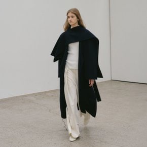 PONT NEUF Cashmere Handmade Unbalance Muffler_Royal Navy