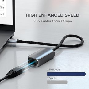 사테치 USB-C 2.5Gbps 2.5Gbps LAN (맥북 프로, 맥북 에어, 아이패드 프로, 아이폰 15 USB C