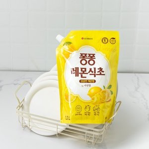엘지생활건강 퐁퐁 리필 1.2L 레몬식초