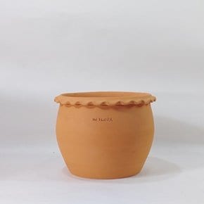 프릴단지 대형 수제 토분 국산 화분 단지 20cm