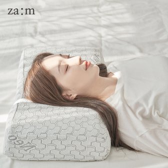 za:m 자암 천연라텍스 경추베개 낮은베게 굴곡형