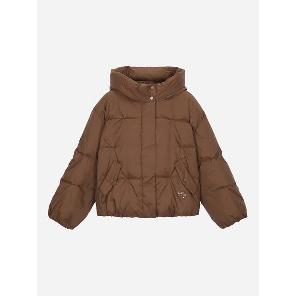 자수 포인트 숏 덕 다운 점퍼_T258MDJ241W