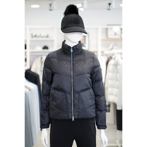 [여주점] 골프웨어 여성 골프 로고 패턴 JQD 구스 다운 점퍼 WOA51