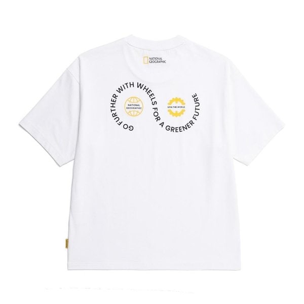 [여주점] N252UTS071 리젠 써클 그래픽 세미오버핏 반팔 티셔츠 WHITE