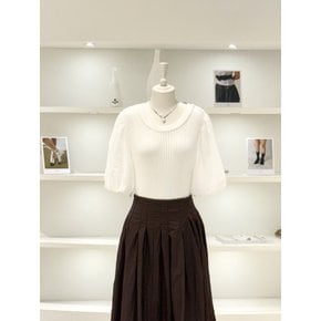 [여주점] 여성 퍼프소매 니트 블라우스 (L262PSC063)