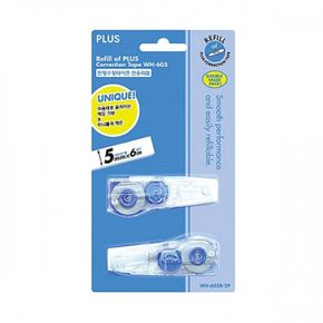 수정테이프 리필 본체별도 5mm 블루 2매입