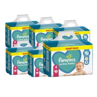 팸퍼스 [3세트]유럽산 베이비드라이 기저귀  밴드 1 2 3 4 5 6 7 단계 pampers 바우처 밴드4단계