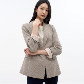 잔체크 반더블 자켓 LFJKN201_LB