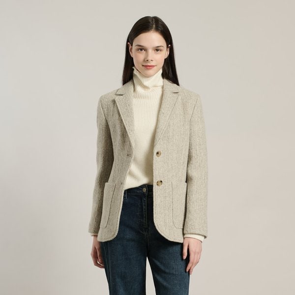 [여주점] 올앤선드리 울 헤링본 테일러드자켓 A5WBJ131