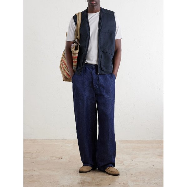 US 네이비 스트레이트 린넨 팬츠 46376663162965985