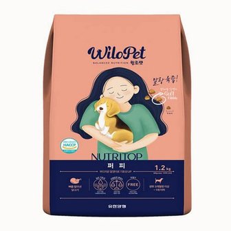 유한양행 윌로펫 뉴트리탑 퍼피 1.2kg