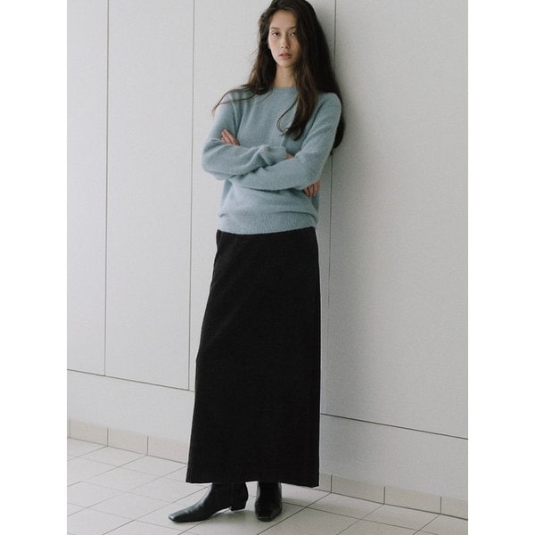 Velour skirt (black)