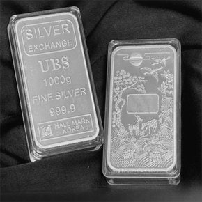 Ag 실버바 1000g 순은 99.99% 포나인 Silver press Bar 투자용 은 실버바 1kg [피주얼리]