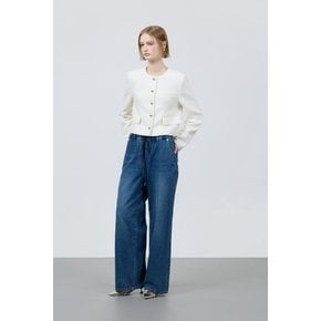 (25년 봄) 울 블렌드 라운드 트위드 자켓 Z251MSF102