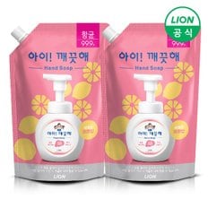 아이깨끗해 핸드워시 스파우트 리필 600ml x 2개 (순/레몬 택1)