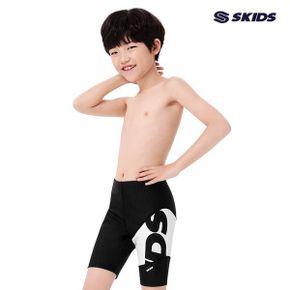 스키즈 남아 5부 실내수영복바지 화이트블랙 키즈 주니어 SF5BS517PBK_P425142471