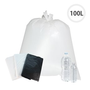 킹스봉 일회용 평판 비닐 봉지 다용도 재활용 봉투 100L (50매)