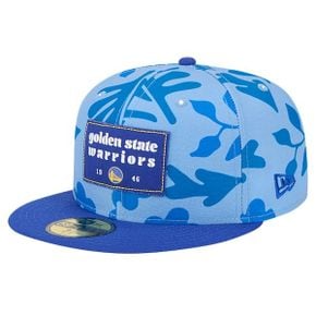 [해외] 1057639 뉴에라 모자 NBA 골든스테이트 워리어스 Palm Fronds 2Tone 59FIFTY Fitted Hat