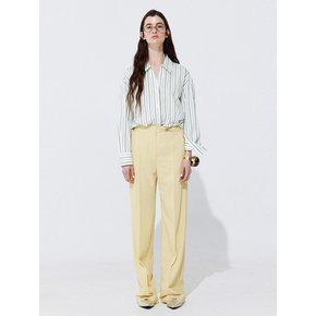 Belted Straight Trousers_Yellow