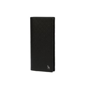 [24SS] [스테디셀러]블랙 로고패턴 소가죽 장지갑 WUWA4E300BK