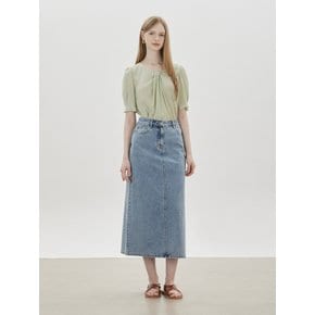 C262PSD432_A라인 롱 데님 스커트