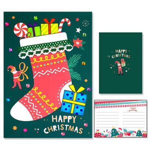 오너클랜 만들기대장-선물 양말 크리스마스 카드 만들기