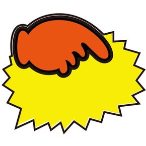공백 PC-3005 5매입 톱니손 POP카드