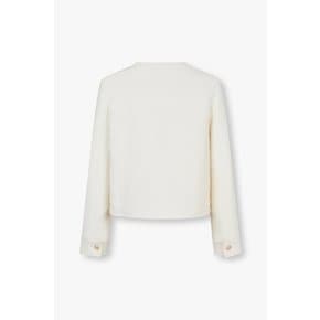 [부산점] [지컷]라운드 넥 부클 트위드 자켓  7224310001