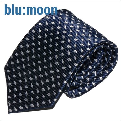 blu:moon 넥타이 - 몰디브 네이비 8cm