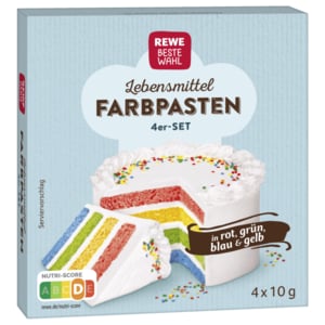  독일 레베 REWE Beste Wahl 식품 식용 색소 4가지색 4x10g