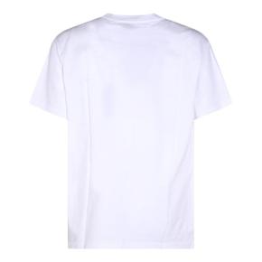 3G01005TJ00BLA401 White WHITE COTTON GOLD ORB LOGO T SHIRT