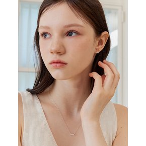 [진주귀걸이 2종 증정] Clear trio line earring