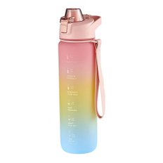 1000ml BPA 물병 대용량 핸드 소다 물병 1 리터 무료 플라스틱 물병 (타임 마크 포함)