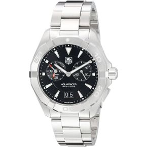 미국 태그호이어 시계 Tag Heuer Aquaracer 크로노그래프 블랙 Dial 스테인리스 스틸 Mens 워치