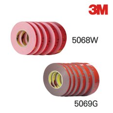 3M 5068W 5069G  회색/백색 아크릴폼 양면테이프 11M 사이즈 재단 가능 8mm~100mm