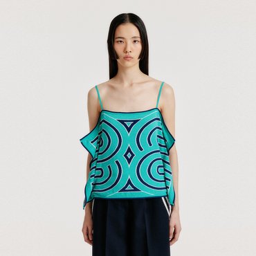 EENK YOON Sleeveless Logo Knit Top - Green