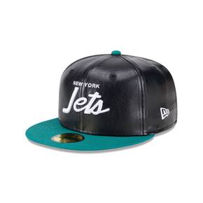 [해외] 1067495 NFL [뉴욕 제츠] Faux Leather Crown 59FIFTY Fitted Hat