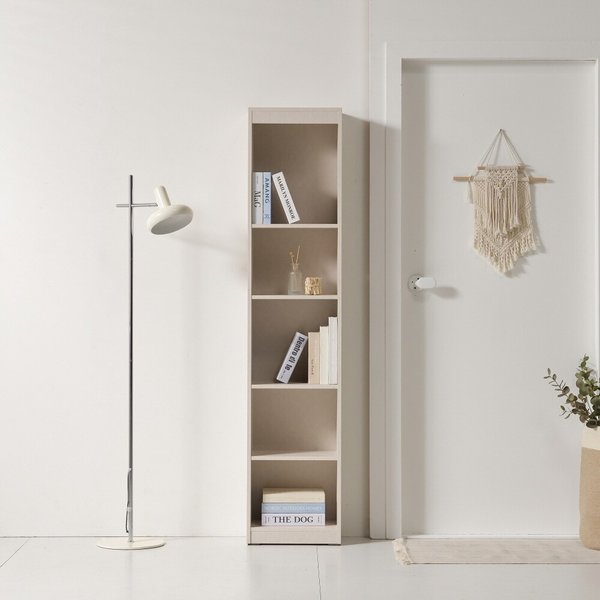 감성 인테리어 완성 슬림 5단 책장 40cm P0000BPU (착불)