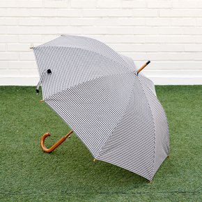 런던 깅엄체크 자동 장우산 흑백체크 UY-001