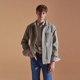 딘스 MINIMAL TRUCKER JACKET_KHAKI