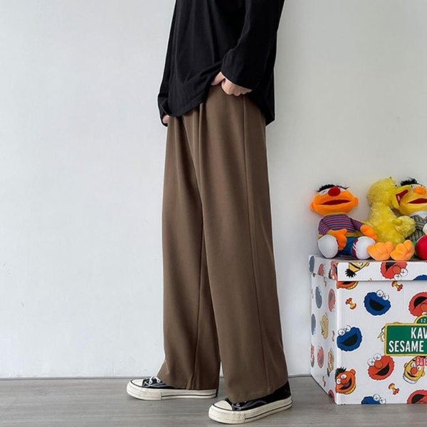 [옷자락] 남자 사계절 찰랑 편안한 와이드 슬랙스