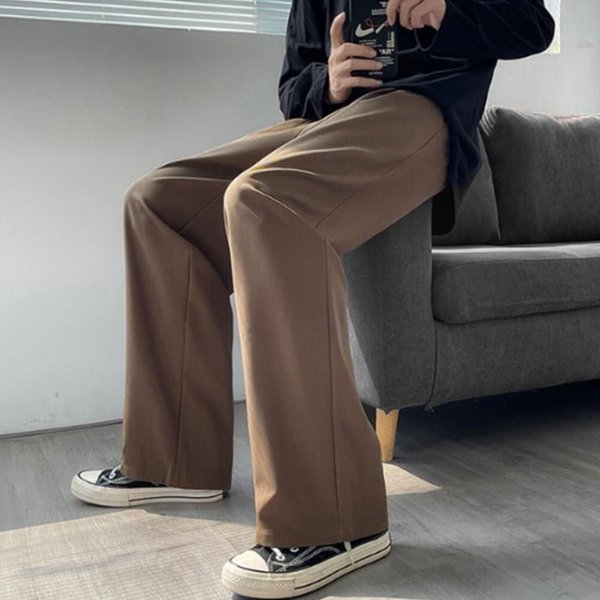 [옷자락] 남자 사계절 찰랑 편안한 와이드 슬랙스