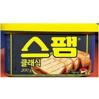  클래식 스팸 스팸햄 백설 200g X4개 통조림 식당 업소 (W3E8406)