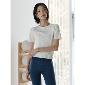 심리스 하프 슬리브 커버업