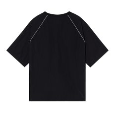 BOLD LOGO NYLON T-SHIRT _BLACK