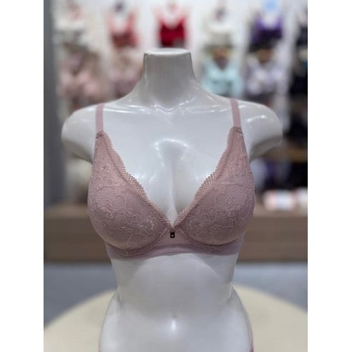 트라이엄프 코코아 딥브이 레이스 노와이어 브래지어(TDWBR673CO)